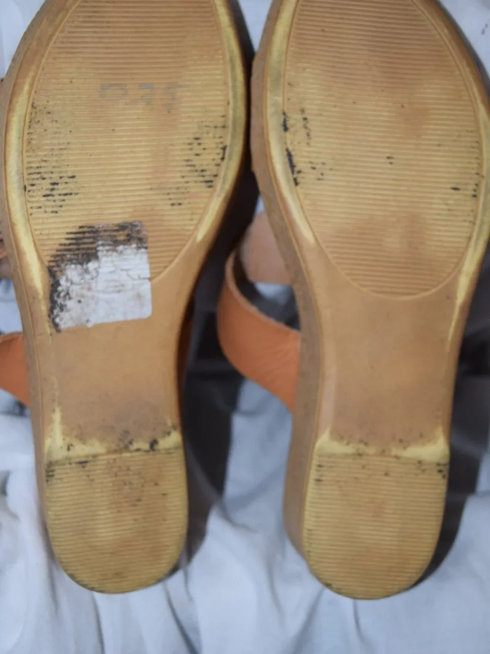 Mariella Made In Italy Women's Brown Leather Wedge Slip-On Size 10M